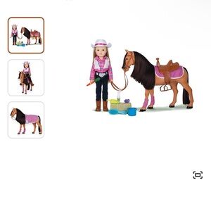 Paradise Horses 16in. Doll and Horse Playset